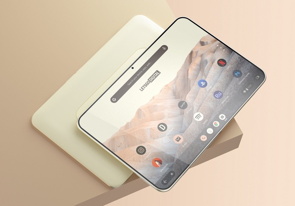 Безрамочный планшет от Google появился на реалистичных рендерах