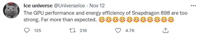 Qualcomm Snapdragon 898 опередит всех