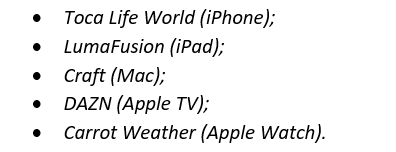 Apple назвала лучшие игры и приложения уходящего года