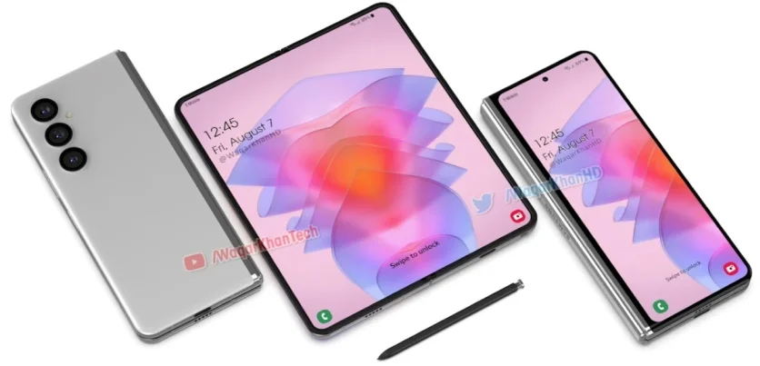 Стала известна важная конструкционная особенность смартфона Samsung Galaxy Z Fold4
