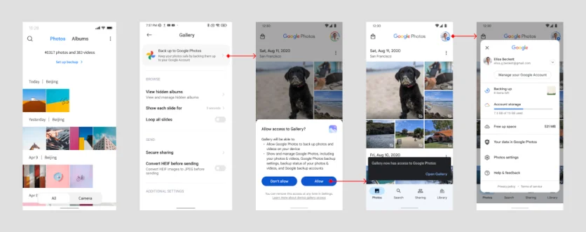 Xiaomi синхронизирует галерею MIUI с Google Photos