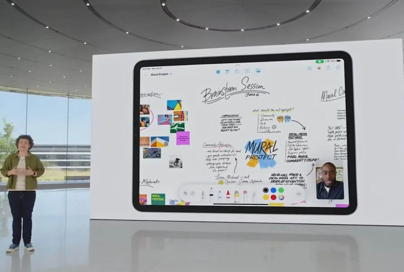 The release of the application for working on joint projects from Apple