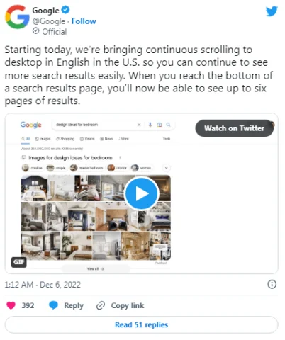 Поисковик Google получил новую функцию в версии для ПК