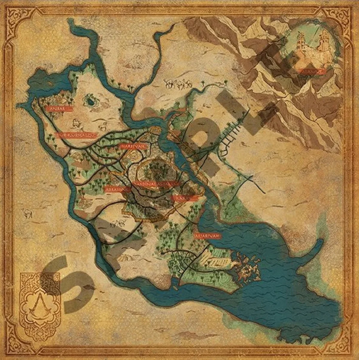 В сеть утекла карта Assassin's Creed: Mirage