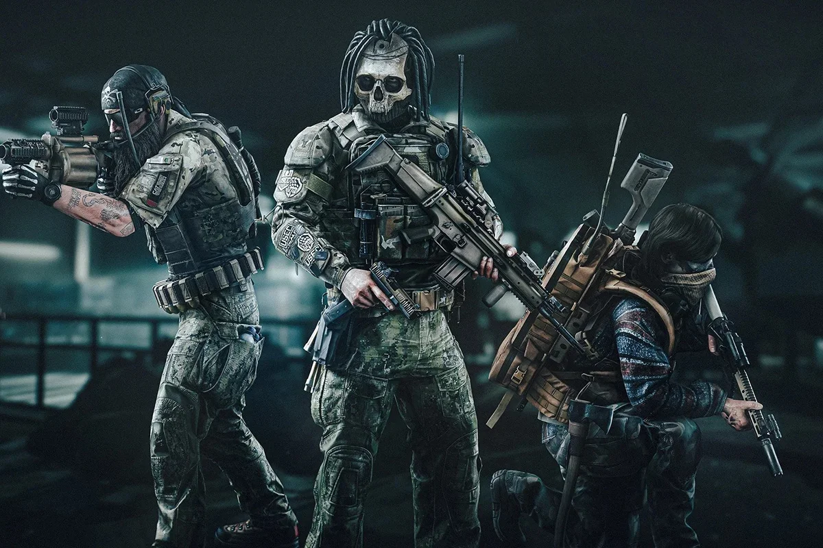 Shows the gameplay of the shooter Escape from Tarkov: Arena