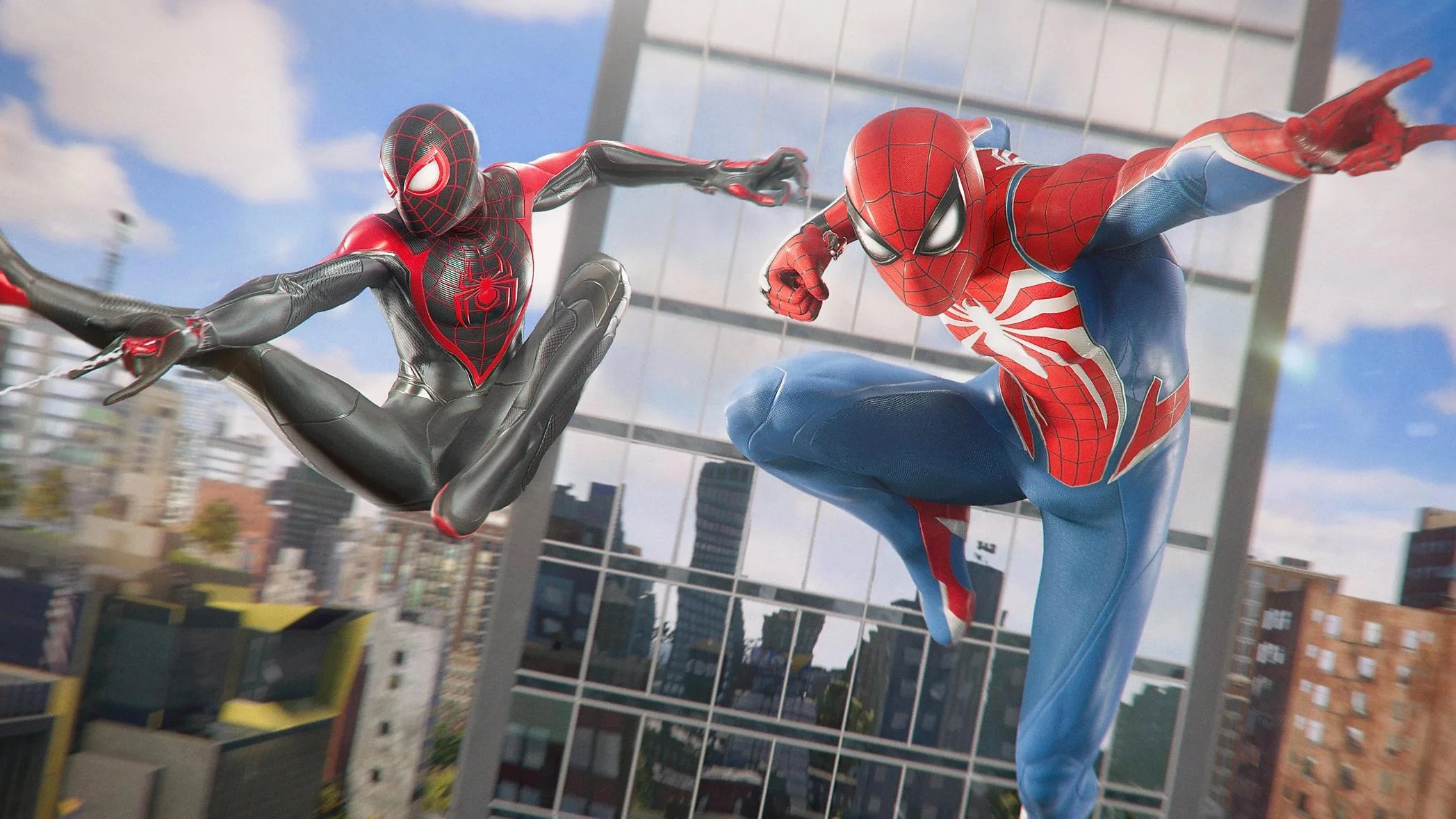 Insomniac posted two posters of Marvel's Spider-Man 2 with both main characters