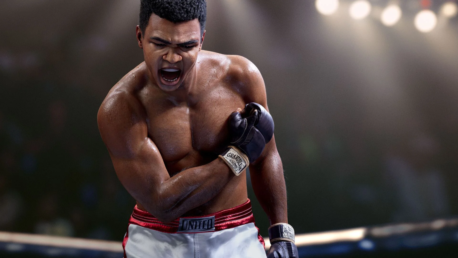 A presentation of the mixed martial arts simulator EA Sports UFC 5 took place