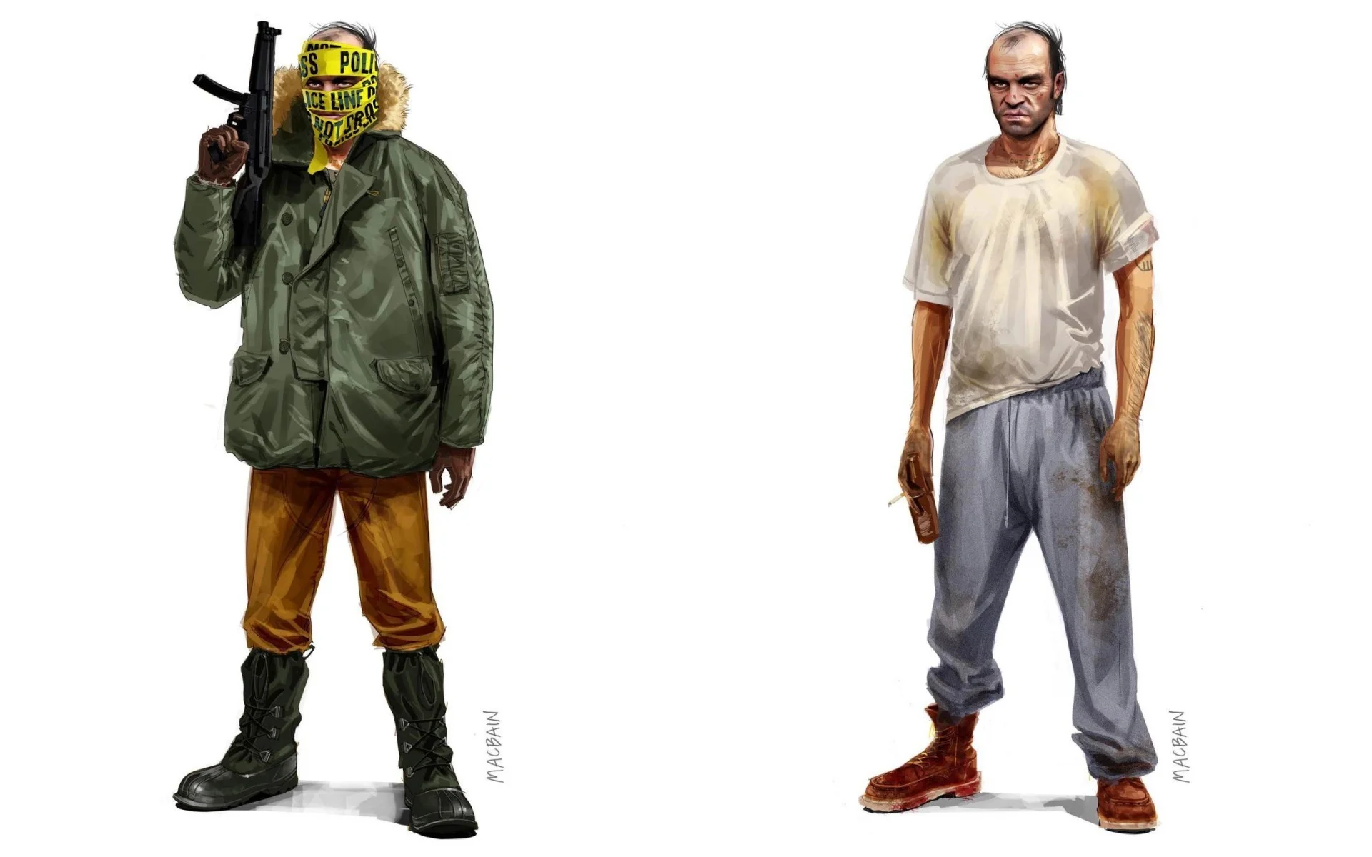 Появились совершенно новые арты, посвященные GTA 5