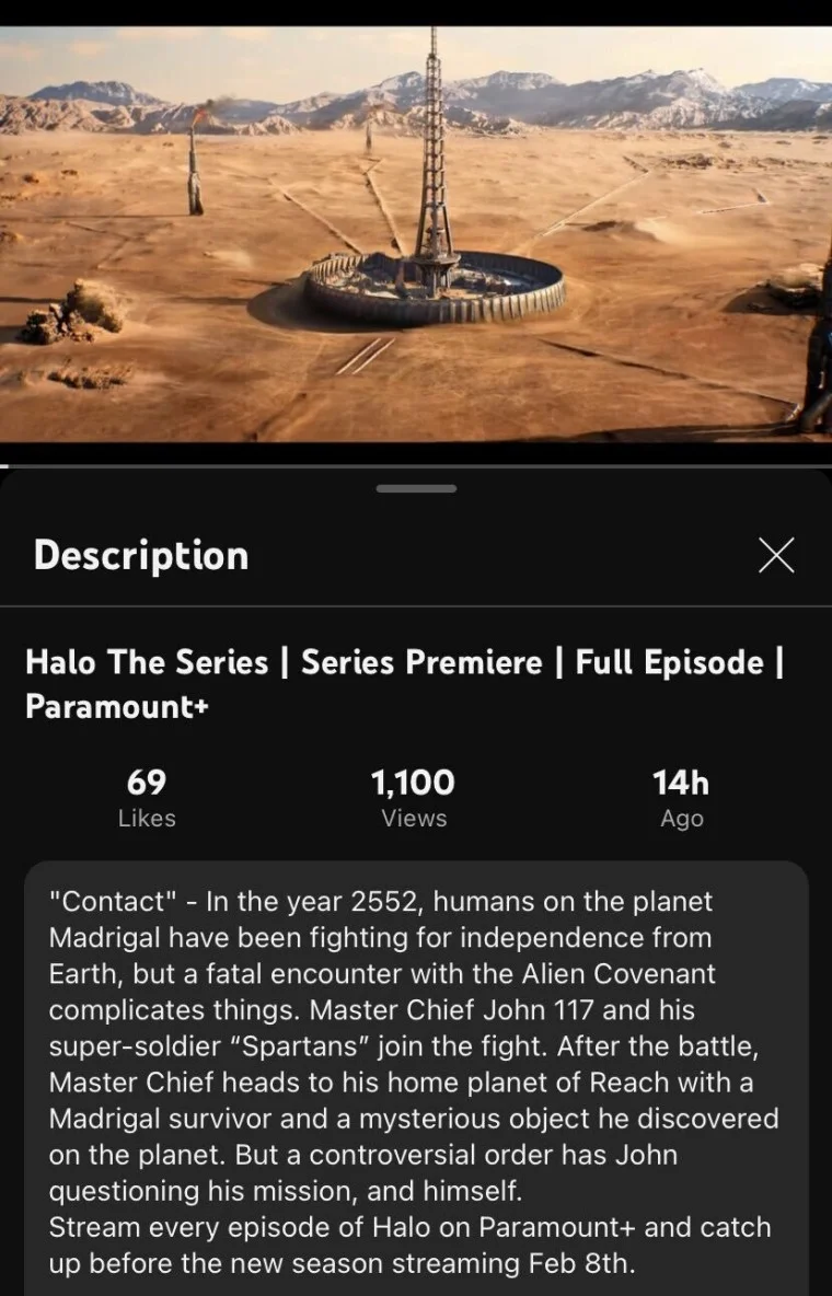 В сеть слили дату премьеры второго сезона сериала Halo