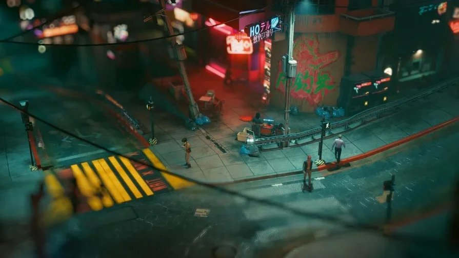 Блогер показал Cyberpunk 2077: Phantom Liberty в виде миниатюры
