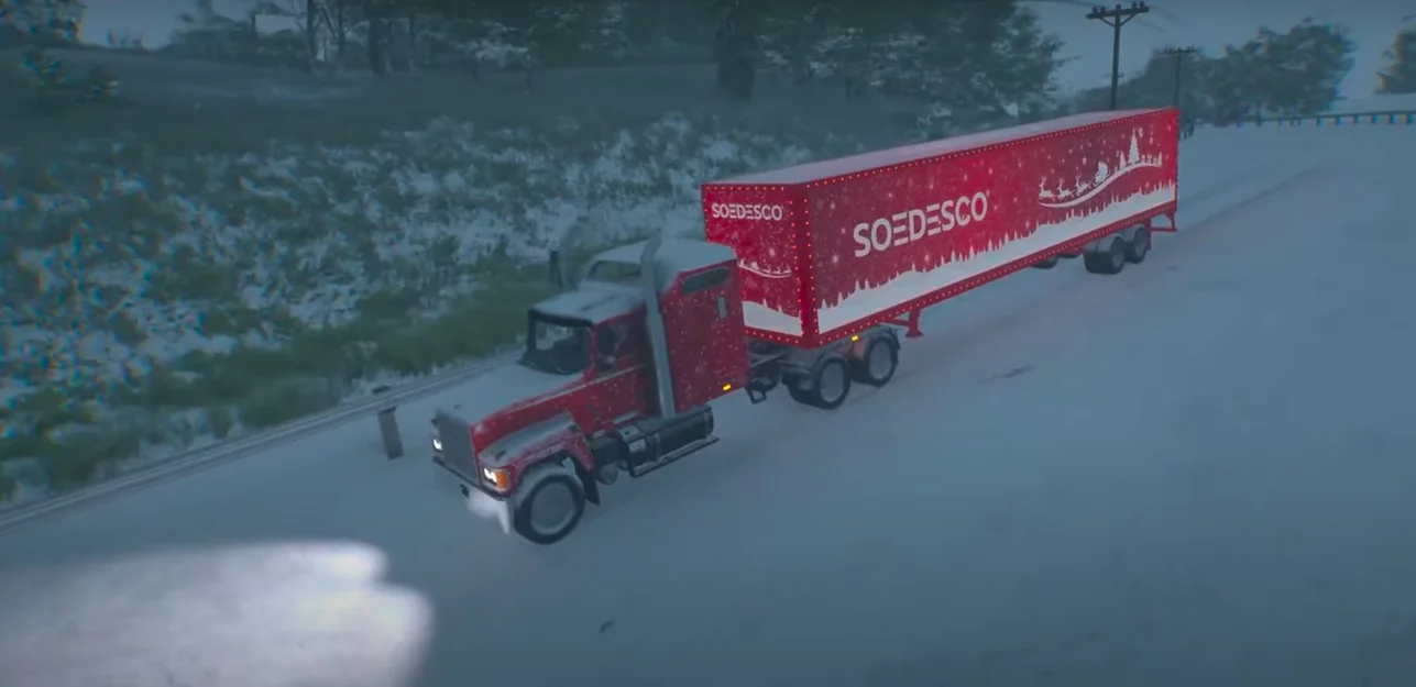 Console competitor to Euro Truck Simulator 2 and American Truck Simulator received a Christmas update