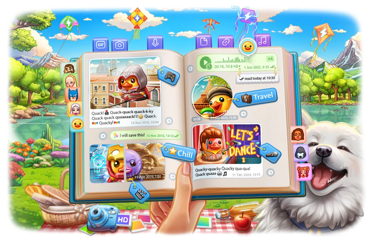 Telegram update has improved the “Saved Messages” section