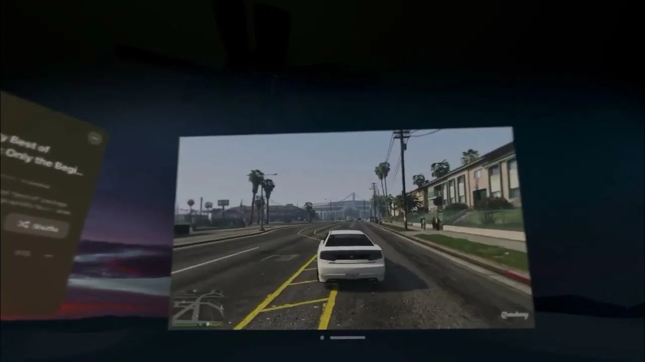 GTA 5 launched on the Apple Vision Pro AR-headset