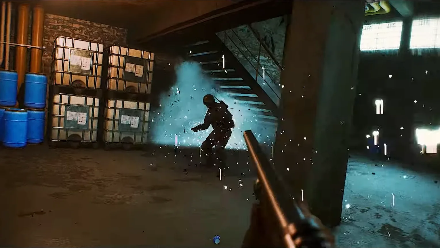 A gameplay video of an unnamed 1st-person action game with total destructibility has been released