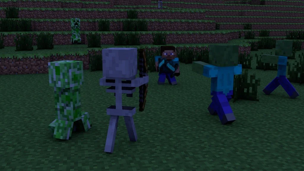 A Minecraft fan was on the verge of death due to a creeper and zombies