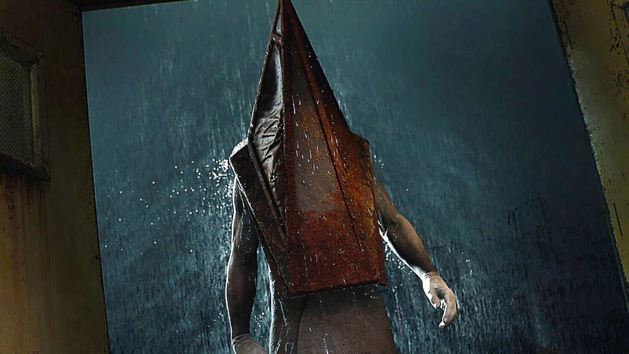 Silent Hill 2 shown in LEGO style