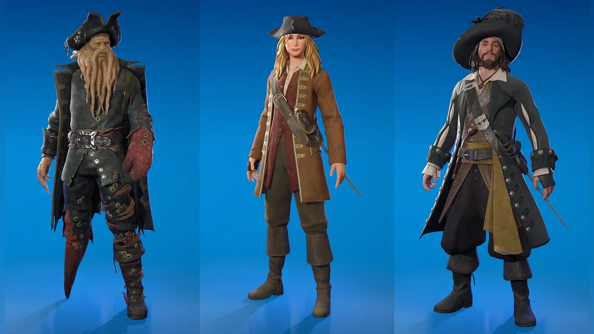 Скоро Fortnite пополнится персонажами «Пиратов Карибского моря»