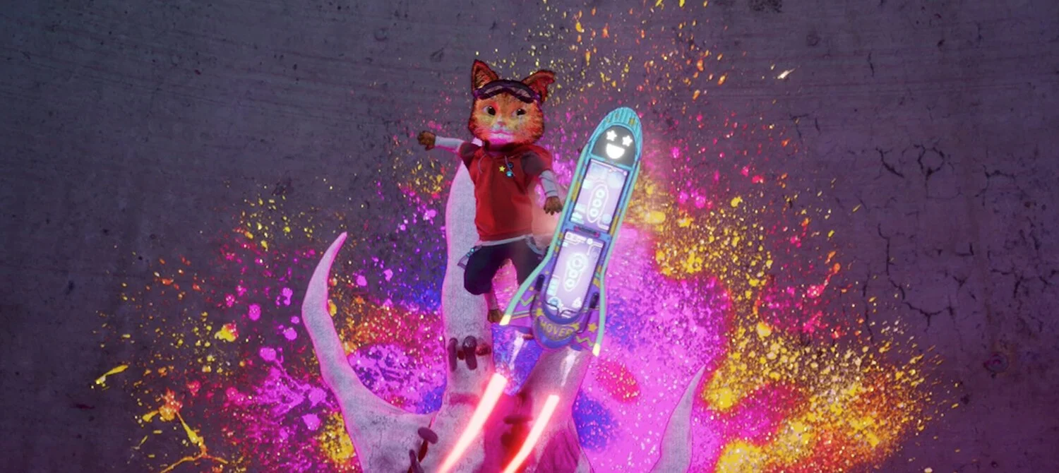 Показан трейлер Gori: Cuddly Carnage – брутального слешера про жесткого кота на ховерборде