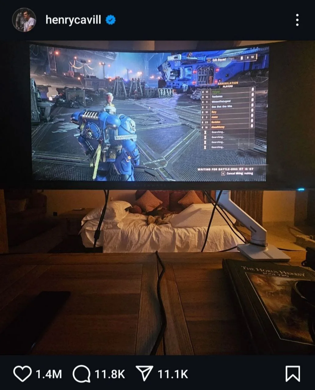 Генри Кавилл остался в восторге от Warhammer 40000: Space Marine 2