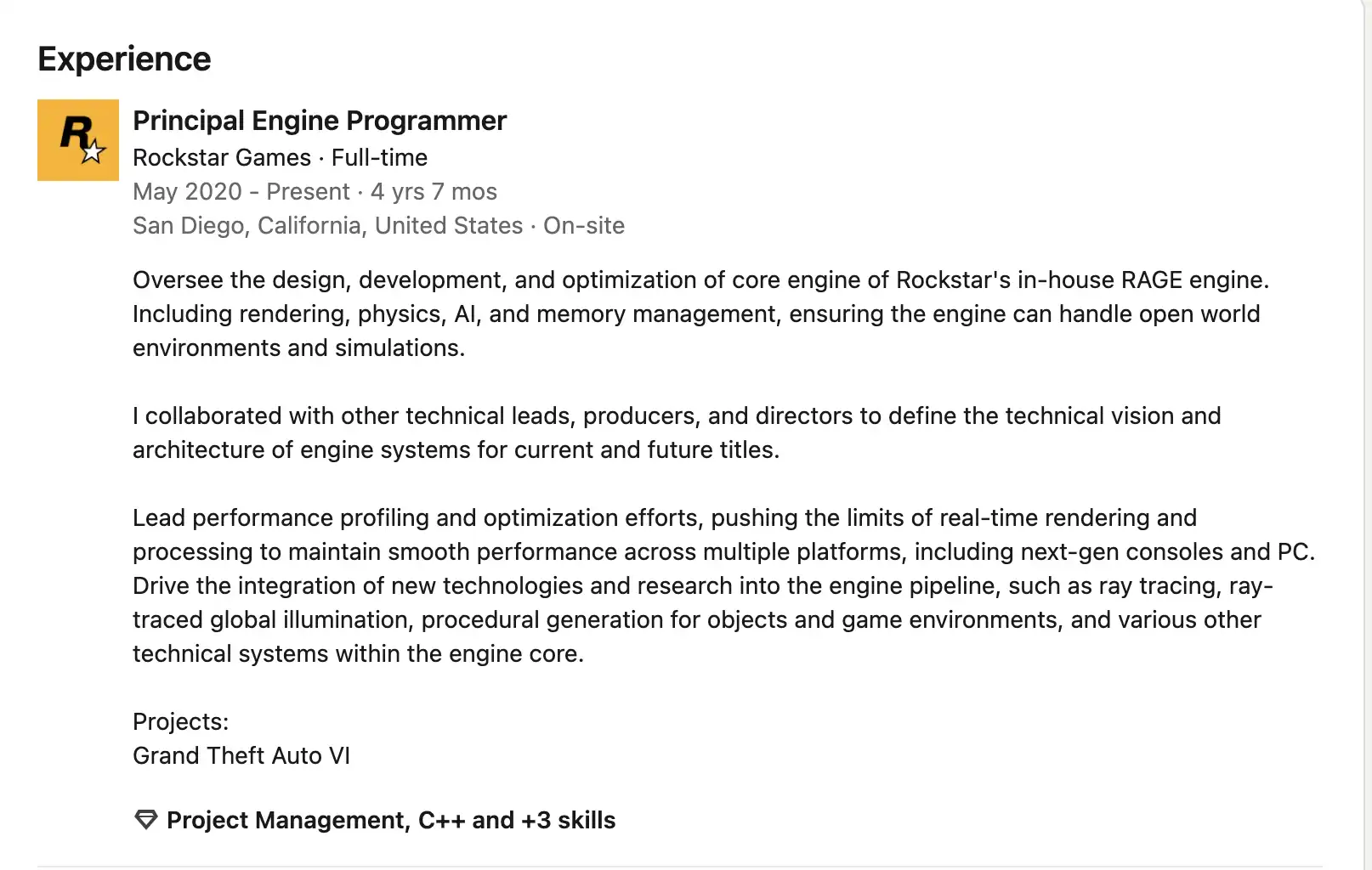 Трассировка лучей в GTA 6 подтверждена разработчиком: новые возможности движка RAGE