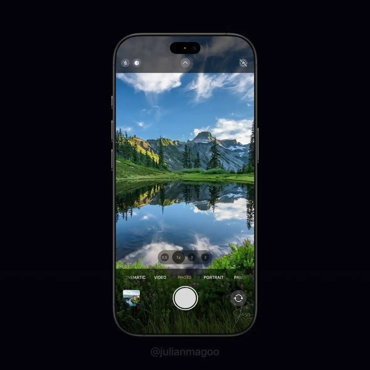 Инсайдерский рендер показал дизайн iPhone 17 Pro с уменьшенным «островком»