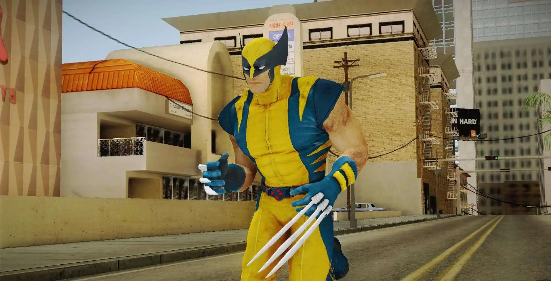 The neural network brought the X-Men to the world of GTA