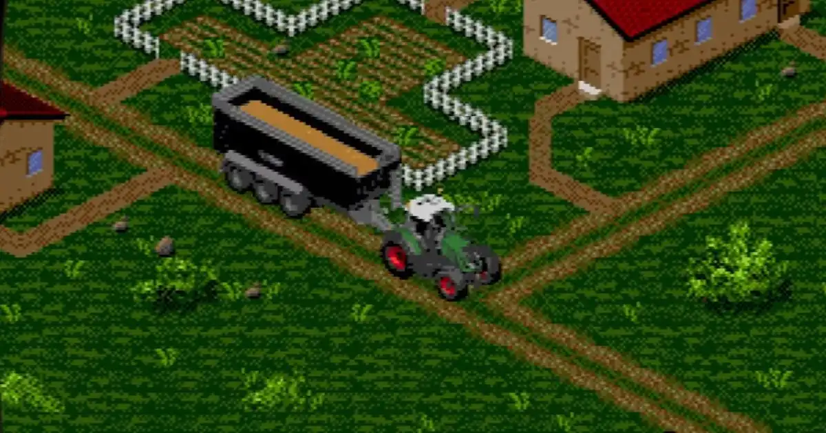Giants Software представила ретро-версию Farming Simulator в 16-битном стиле