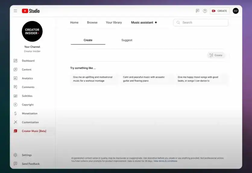 YouTube запустил бесплатную ИИ-функцию для генерации фоновой музыки