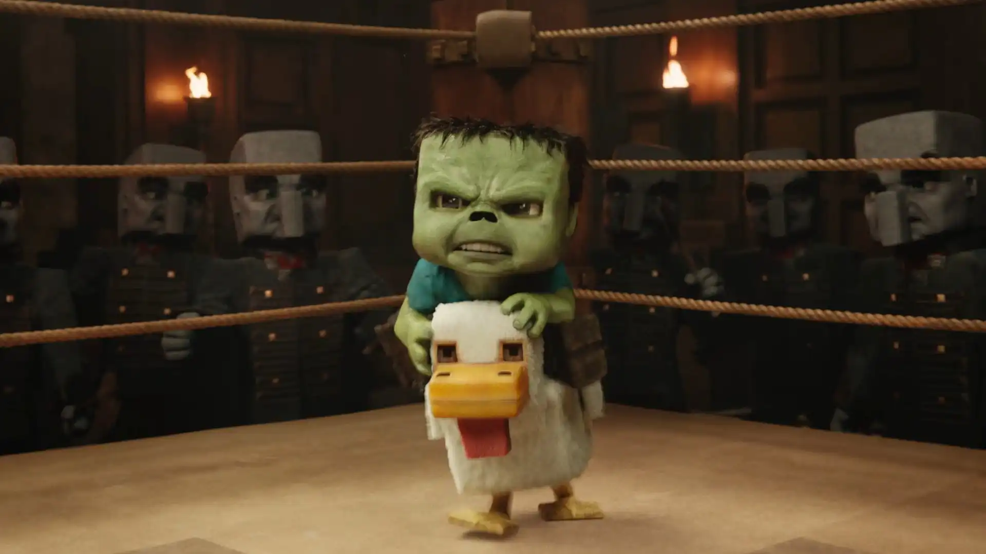 Курица в зале: фанат «Minecraft в кино» пришёл на сеанс с живым пернатым. Пришлось вызывать полицию