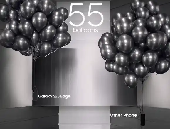 Samsung намекнула на преимущества Galaxy S25 Edge в сравнении с iPhone в новых роликах