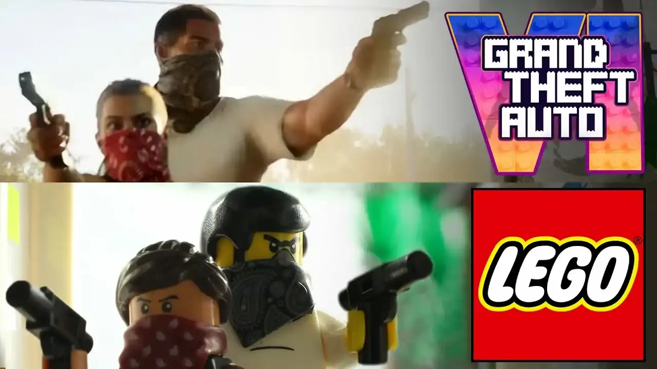 Ещё один фанат воссоздал дебютный трейлер GTA 6 в стиле LEGO с помощью 3D-моделирования