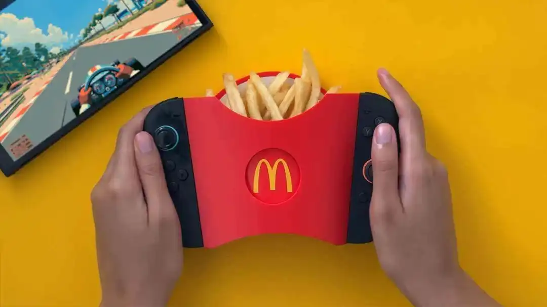 Gamer Creates Removable French Fry Holder for Nintendo Switch 2