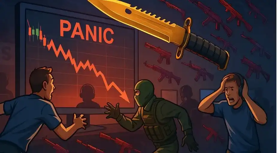 Рынок скинов Counter-Strike 2 обвалился на $1,8 миллиарда после обновления с функцией создания ножей