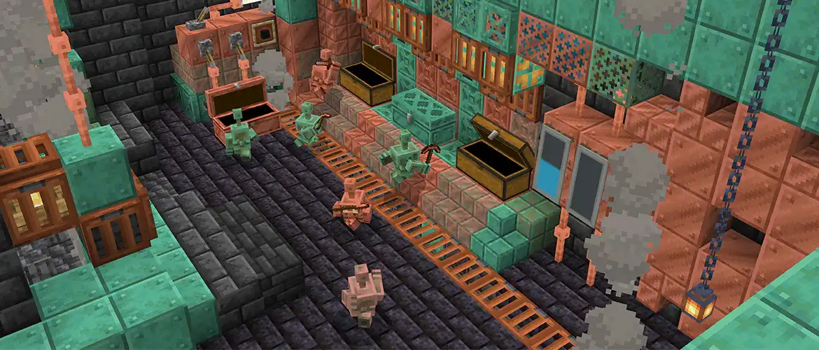 В Minecraft вышло обновление The Copper Age с бронёй, фонарями и медными големами
