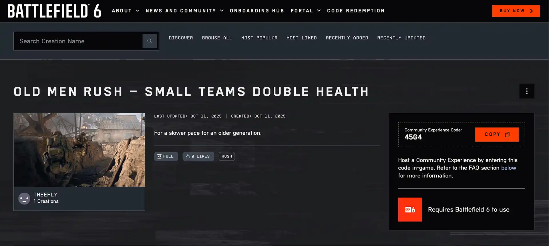 В Battlefield 6 появилось развлечение для пожилых игроков — фанаты создали специальный режим