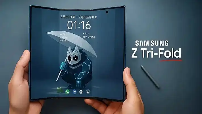 Тройная раскладушка Samsung засветилась на видео до официального анонса