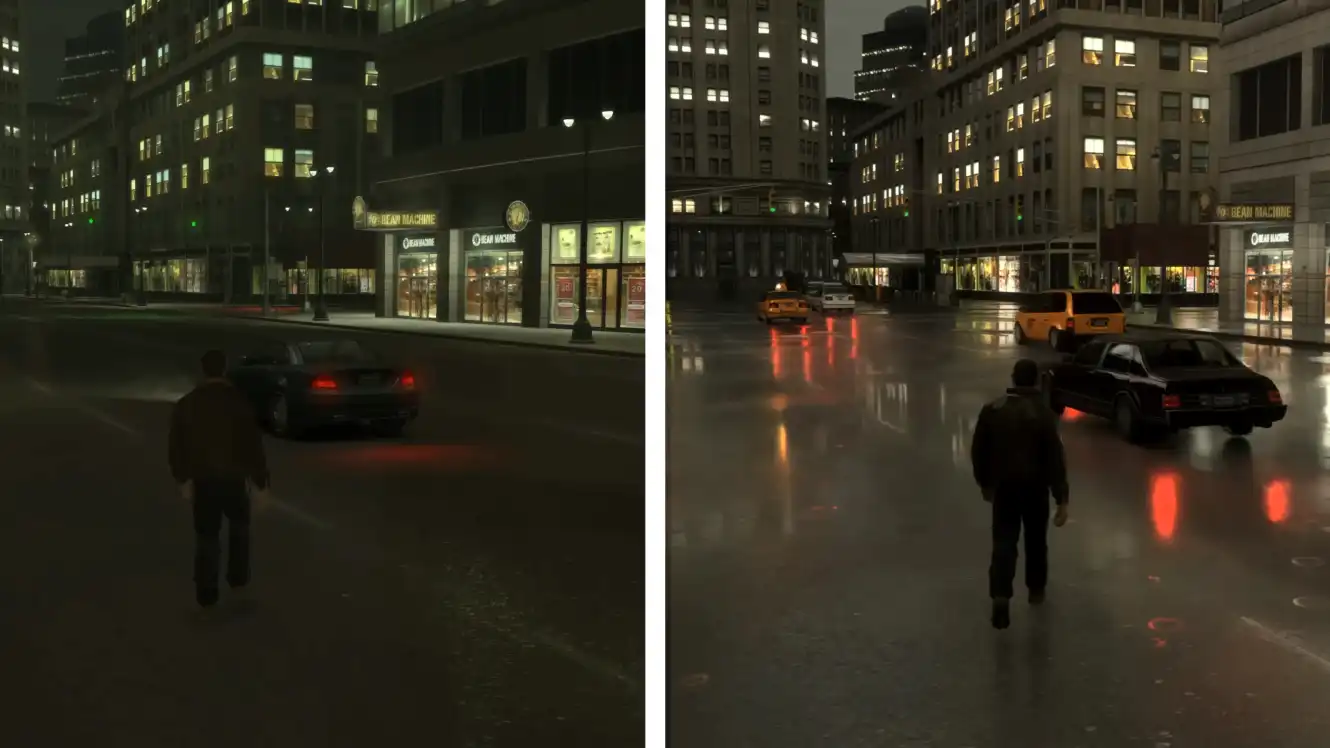 Фанаты выпустили RTX-ремастер GTA 4 и показали сравнение с оригиналом в 4K