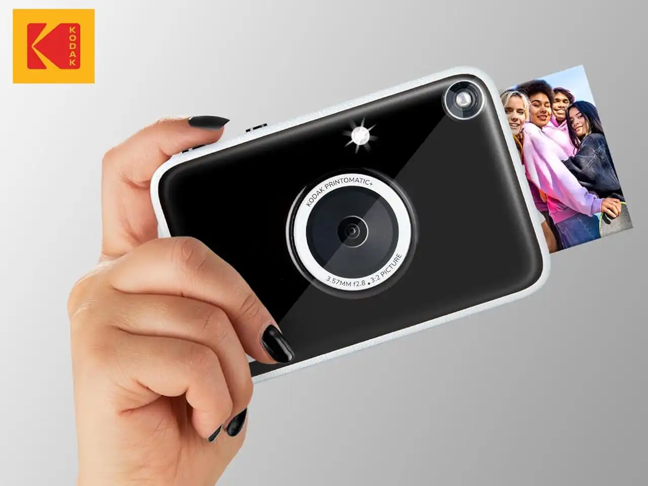 Kodak unveiled the Printomatic+, a compact camera with instant photo printing