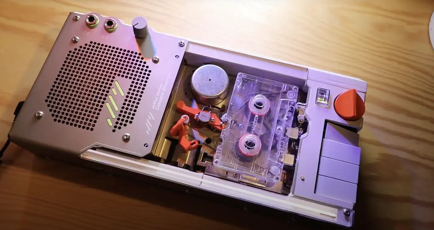 An enthusiast has combined Spotify and cassette players into one device