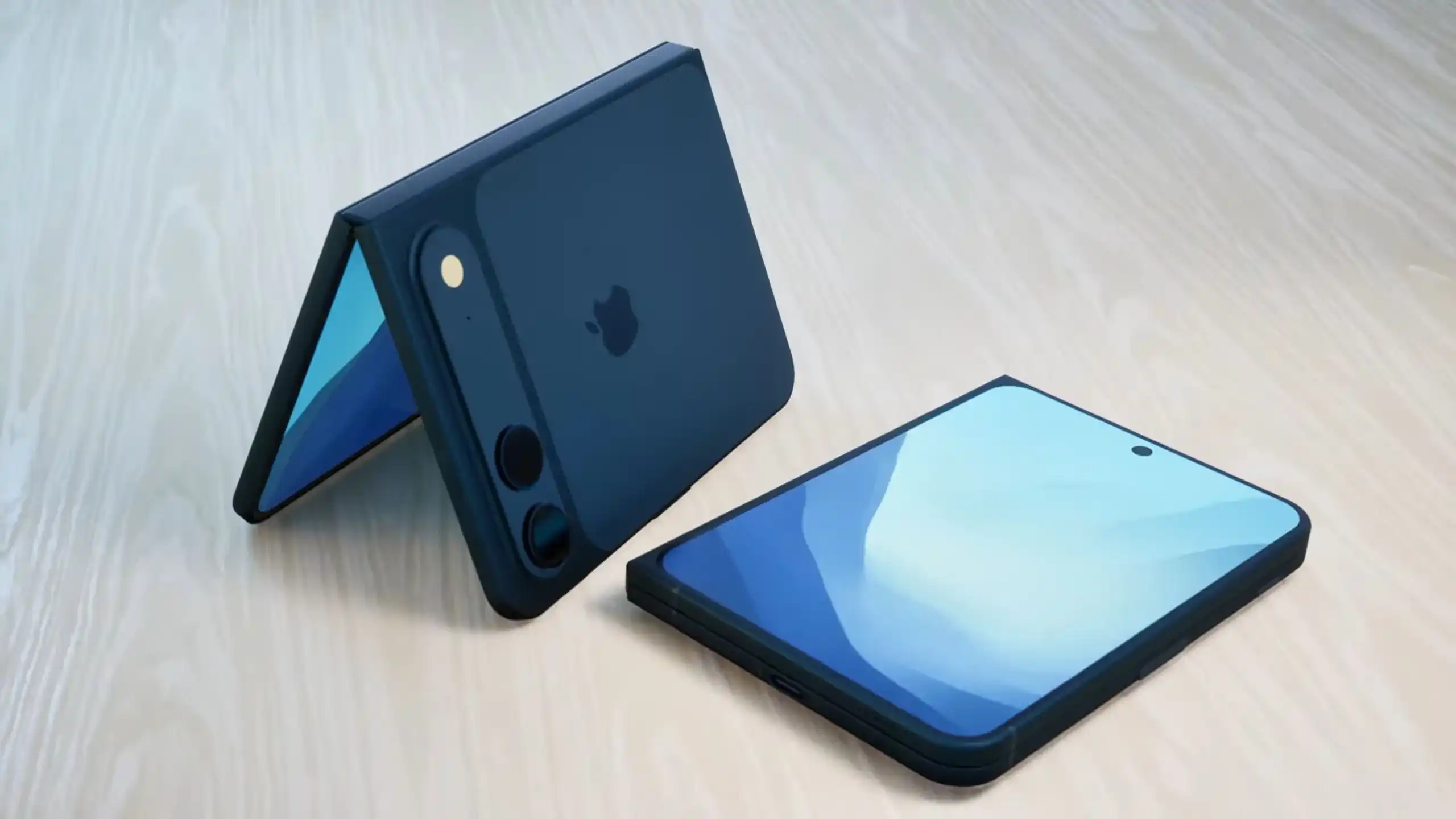 The design of the first foldable iPhone has been revealed in high-quality CAD renders